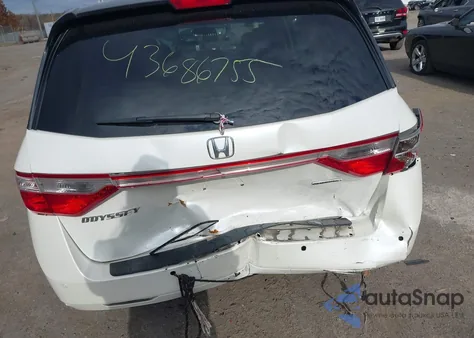 2012 Honda Odyssey Touring/Touring Elite from USA, damaged, VIN 5FNRL5H9XCB126080